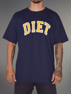 camiseta masculina diet gap marinho