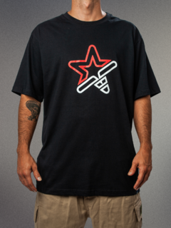 camiseta masculina diet broken star preta