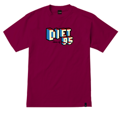 camiseta masculina diet class of 95 vinho - comprar online