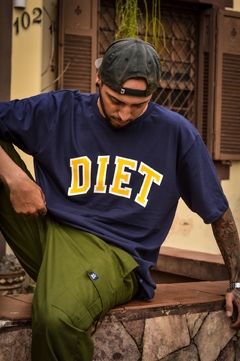 camiseta masculina diet gap marinho - comprar online
