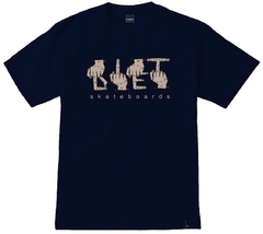camiseta masculina diet fingers marinho - comprar online