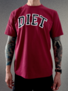 camiseta masculina diet gap vinho
