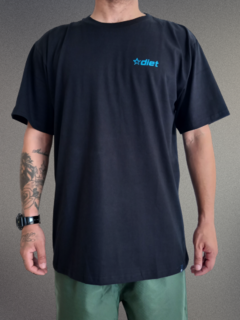 camiseta masculina diet 20´s preta