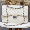 BOLSA PRECIOSA GRANDE - OFF WHITE COM GRAFITE