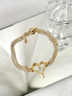 Pulseira C717 Dourada - Banho De Um Milésimo de Ouro 18K