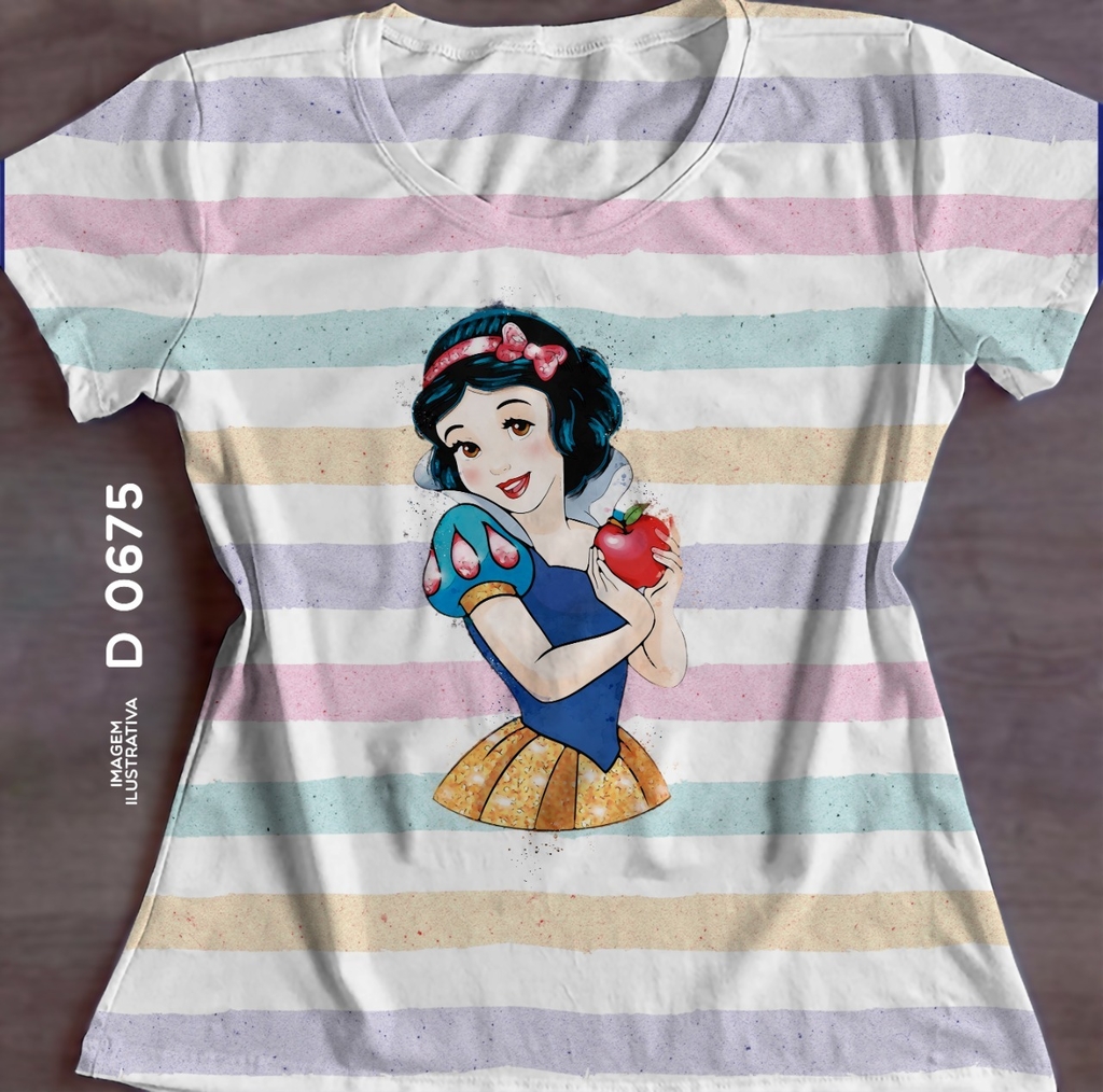 Blusa Princesas Branca de Neve D 0675