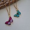 Collar Butterfly Acero Dorado