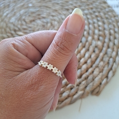 Anillo Mini Estrellas Plata