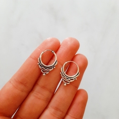 Argollas Boho Plata