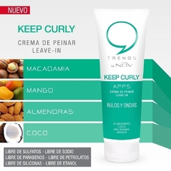 Crema para peinar rulos Nov Trends Apps Keep Curly 250gr - Bruni Store