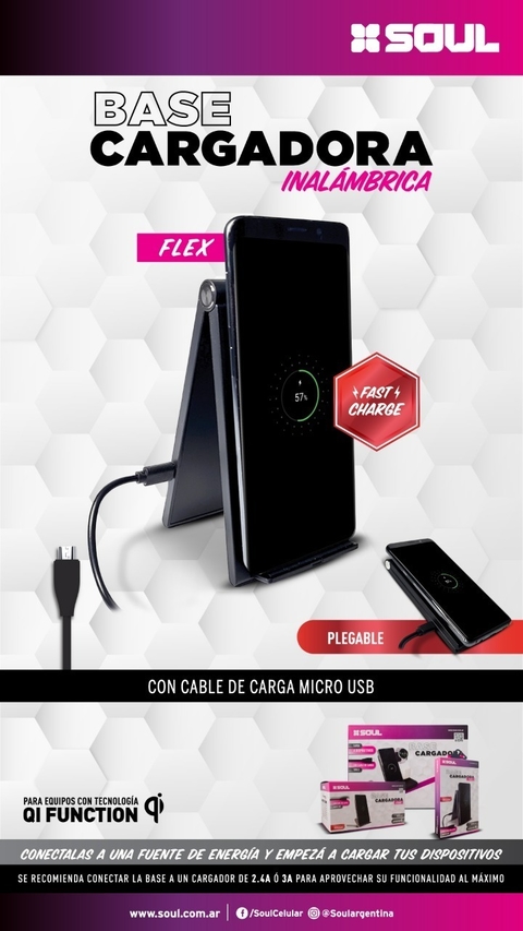 Cargador inalambrico soul hot sale