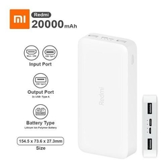 CARGADOR RAPIDO PORTATIL POWERBANK XIAOMI REDMI 20000MHA en internet