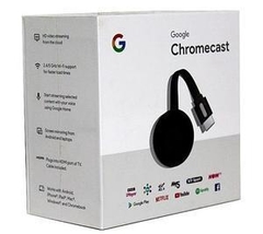 GOOGLE CHROMECAST 4K 3RA GEN ADAPTADOR HDMI LCD A SMART TV NETFLIX - tienda online