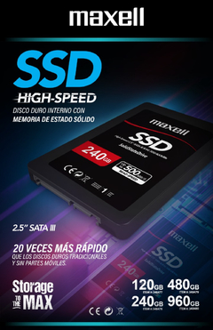 SOLIDO INTERNO SSD MAXELL 480GB SATA III 2,5” en internet