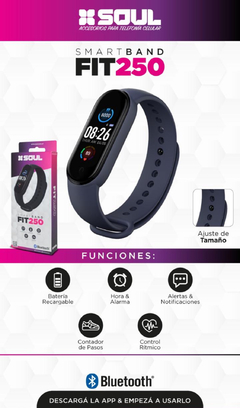 SMARTBAND SOUL FIT 250 NEGRO