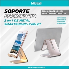 SOPORTE DE ESCRITORIO PARA SMARTPHONE Y TABLET SOP-ES05
