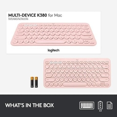 TECLADO BLUETOOTH LOGITECH K380 ROSE - tienda online