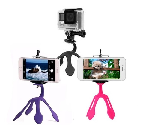 SOPORTE TRIPODE PULPITO WEST PARA SMARPHONE Y CAMARAS DEPORTIVAS GOPRO