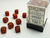 Chessex - Glitter - 12mm d6 - Ruby red/gold (36 Dice)