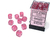 Chessex - Borealis Luminary - 12mm d6 - Pink/silver (36 Dice)