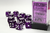 Chessex - Translucent - 16mm d6 - Purple/white (12 Dice)