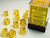 Chessex - Translucent - 12mm d6 - Yellow/White (36 Dice)