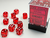 Chessex - Translucent - 12mm d6 - Red/White (36 Dice)