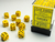 Chessex - Opaque - 12mm d6 - Yellow/black (36 Dice)