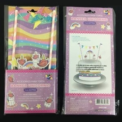 Decoracion para tortas "UNICORNIOS" - comprar online