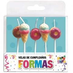 Vela Formas - SET DONAS x 5 piezas