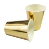 Vaso Polipapel Dorado x 6 unidades