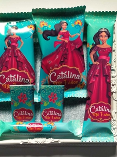 Golosinas Personalizadas Elena de Avalor para 10 chicos - Boom Candy Bar y mas!