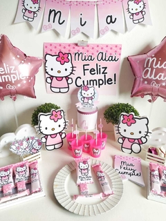 Combo Cumple en Casa "Hello Kitty"