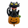 GLOBO HALLOWEEN CALABAZA CON GATO 44 CM