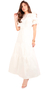 Vestido Midi Longo Branco Noiva Tricoline