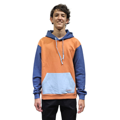 Block Hoodie JR Oxido Azul Celeste - comprar online