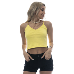 Mel Crop Tank Lemon