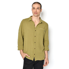 Cotton Royal Shirt Olive - comprar online