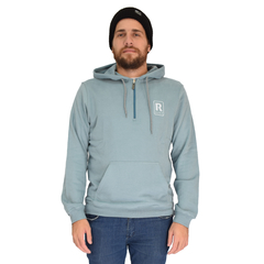 Halfzip Logo Hoodie Azul