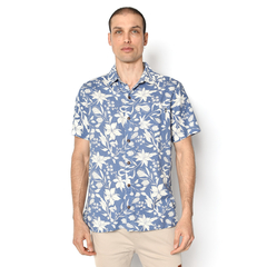 Hibis Shirt Capsule Azul Blanco - comprar online