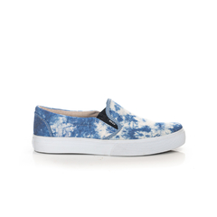 Maui Slip On Jr Light Blue Batik/White