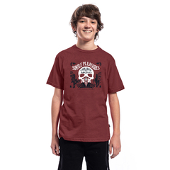 Pleasures Jr Tee Bordeaux