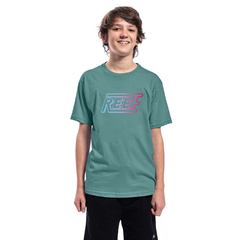 Retro Box Tee Jr Verde Malva