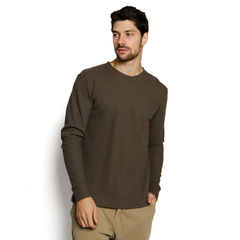 Waffle Thermal Tee Verde Militar