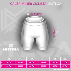 Calza de ciclismo antideslizante mujer - Mistega