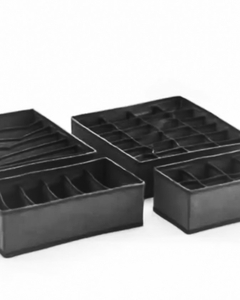 SET ORGANIZADOR DE ROPA INTERIOR x4 NEGRO - comprar online