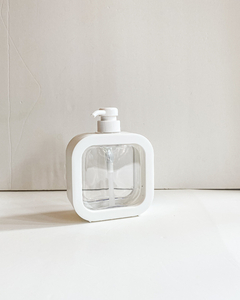 DISPENSER CUADRADO TRANSPARENTE 500ml