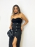 Saia Midi Fenda Preto Gabi - Donna Fashionista - AmoDF