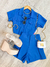 Camisa Cropped Azul Alicia - loja online