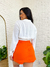 Cropped Decote em V Samara Branco - loja online